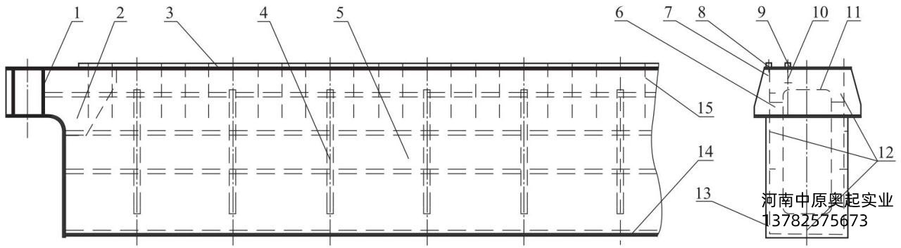 图4-8大欧式半偏轨加全偏轨组合主梁